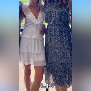 Express white layered dress